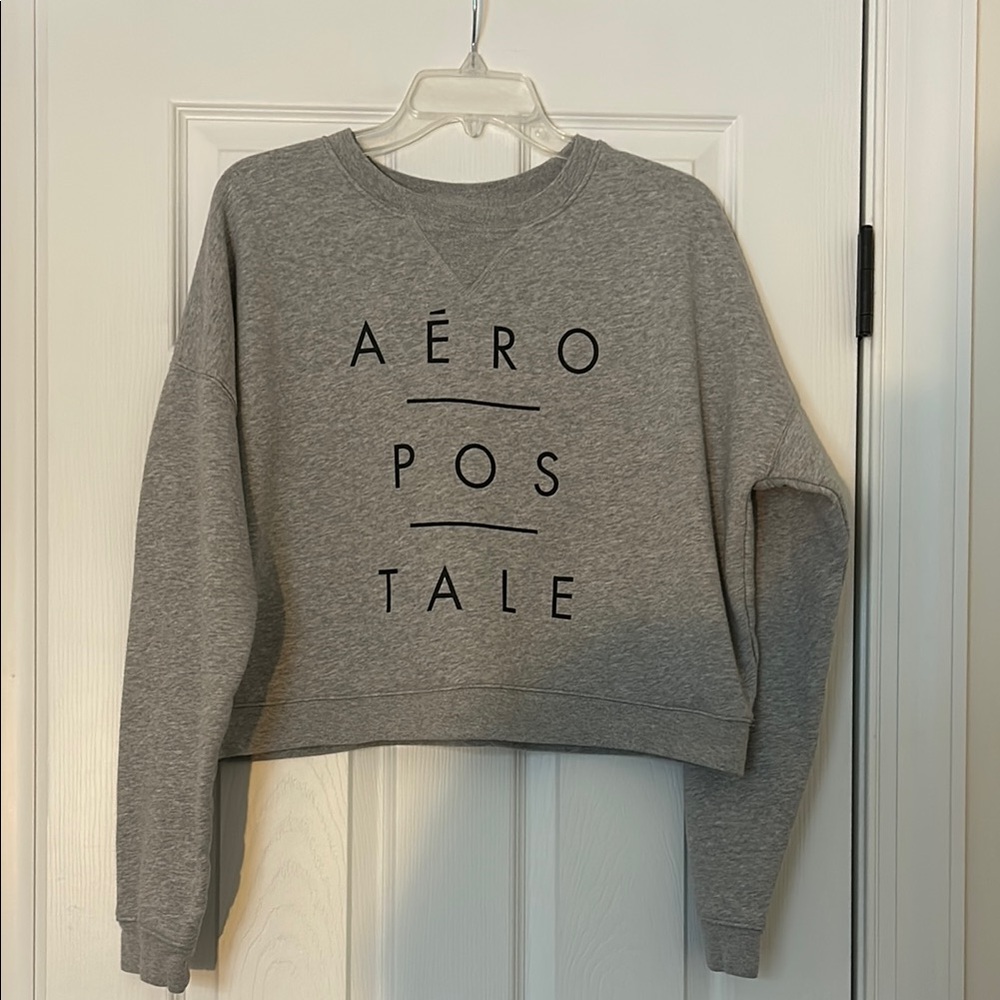 💟Aéropostale Gray Cropped Sweatshirt💟
